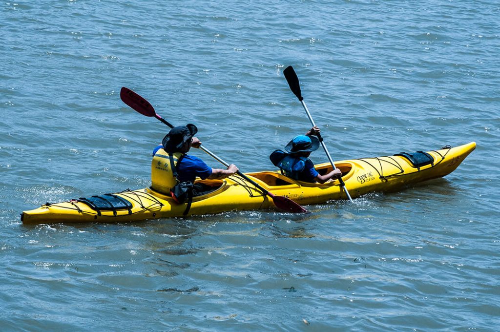 Kayak in outdoor recreation park